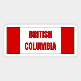 British Columbia in Canadian Flag Sticker